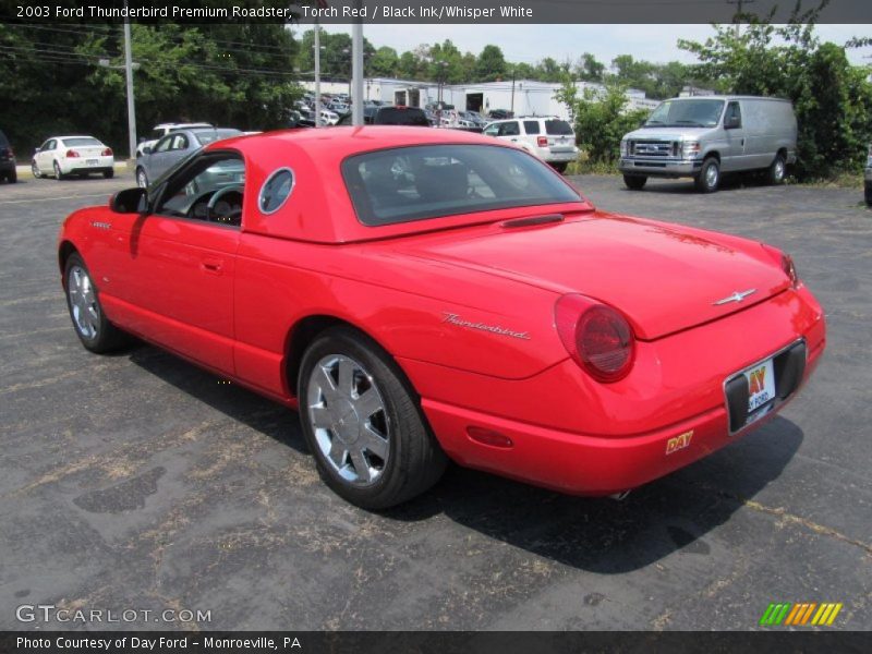 Torch Red / Black Ink/Whisper White 2003 Ford Thunderbird Premium Roadster
