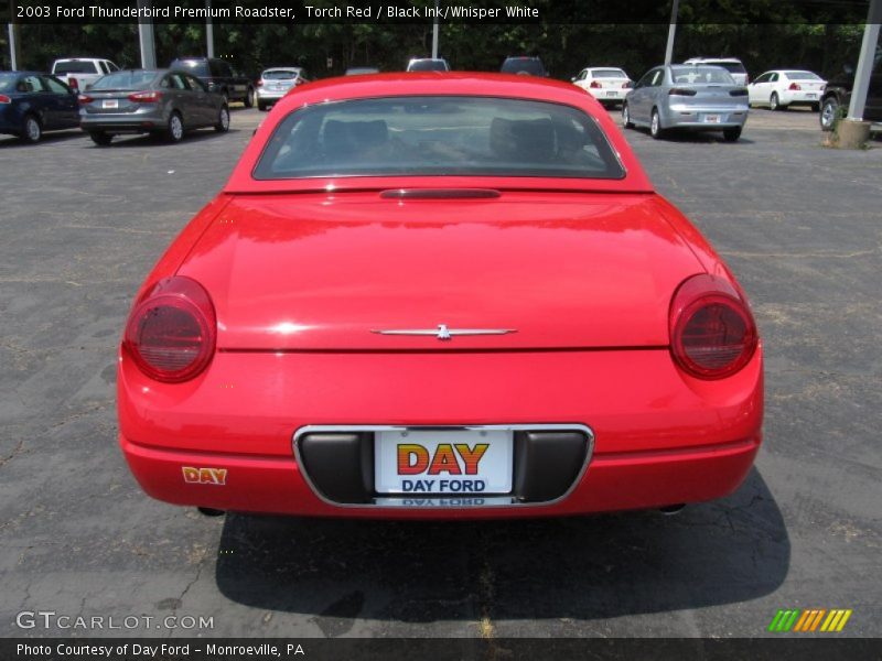 Torch Red / Black Ink/Whisper White 2003 Ford Thunderbird Premium Roadster