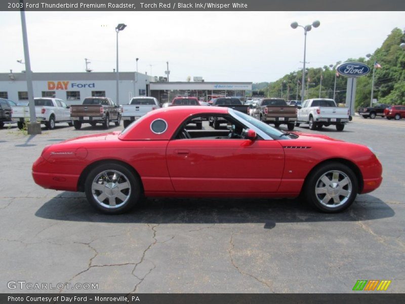 Torch Red / Black Ink/Whisper White 2003 Ford Thunderbird Premium Roadster