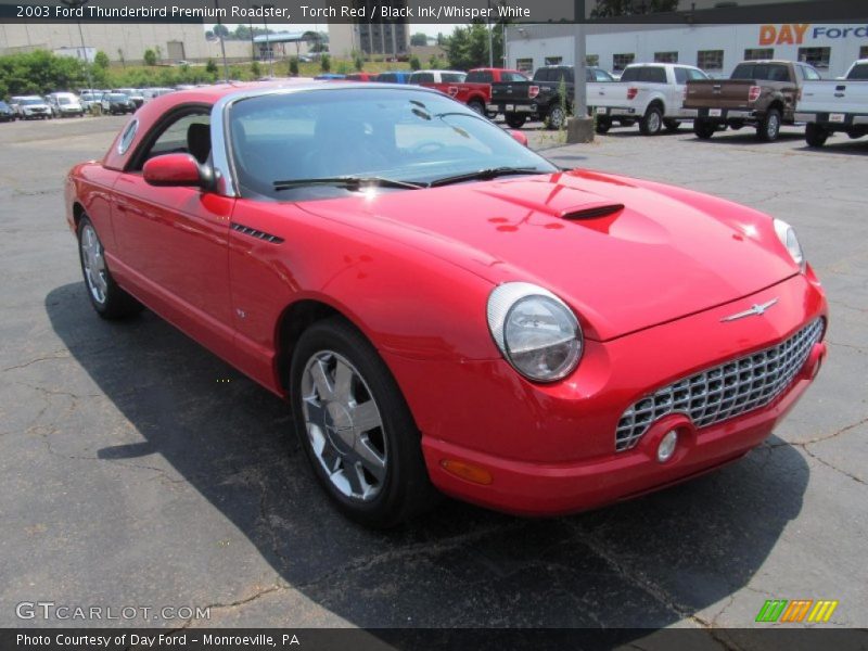 Torch Red / Black Ink/Whisper White 2003 Ford Thunderbird Premium Roadster