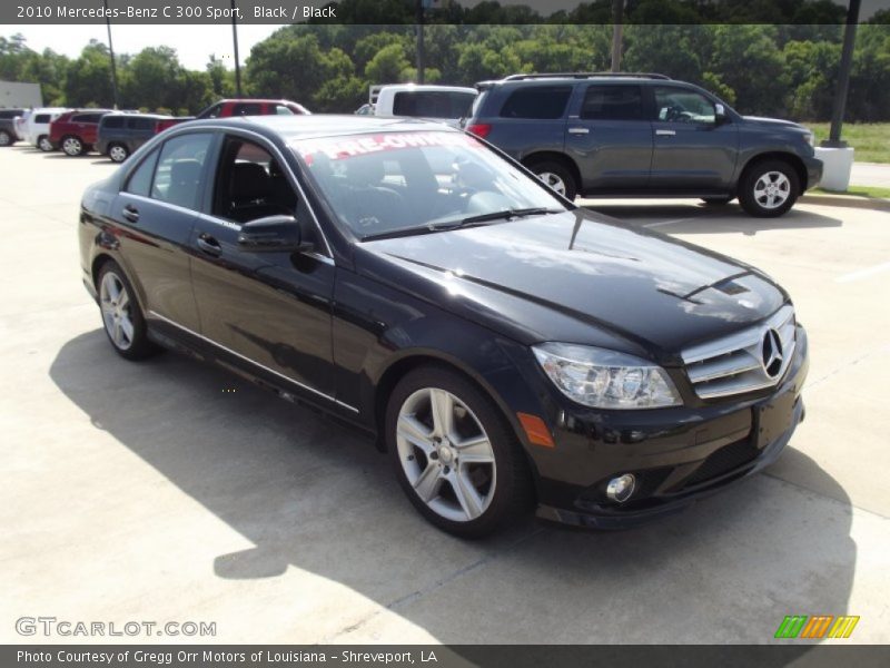 Black / Black 2010 Mercedes-Benz C 300 Sport