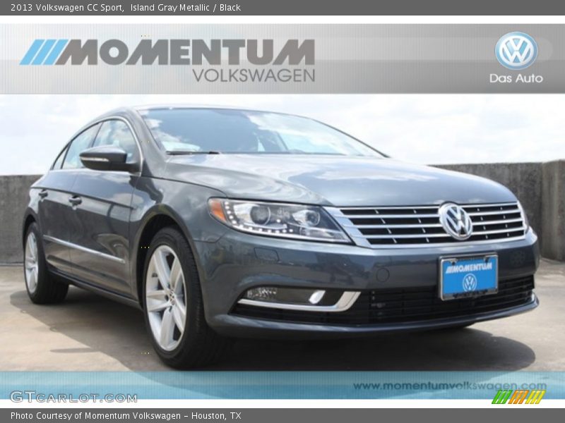 Island Gray Metallic / Black 2013 Volkswagen CC Sport