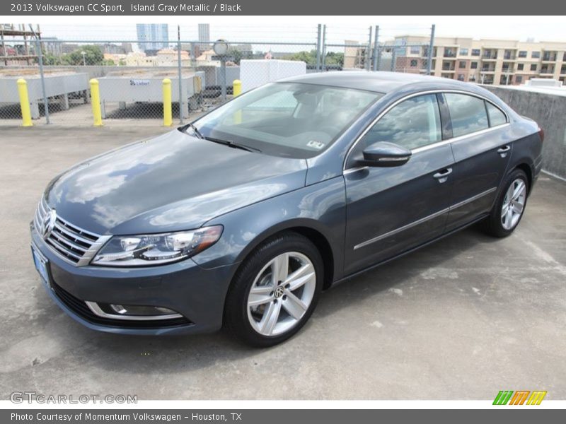 Island Gray Metallic / Black 2013 Volkswagen CC Sport