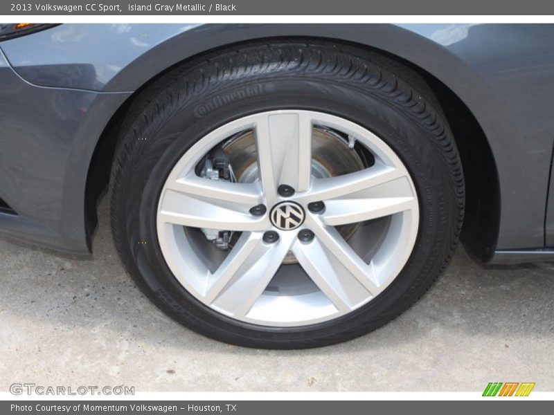 Island Gray Metallic / Black 2013 Volkswagen CC Sport