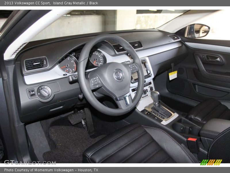 Island Gray Metallic / Black 2013 Volkswagen CC Sport