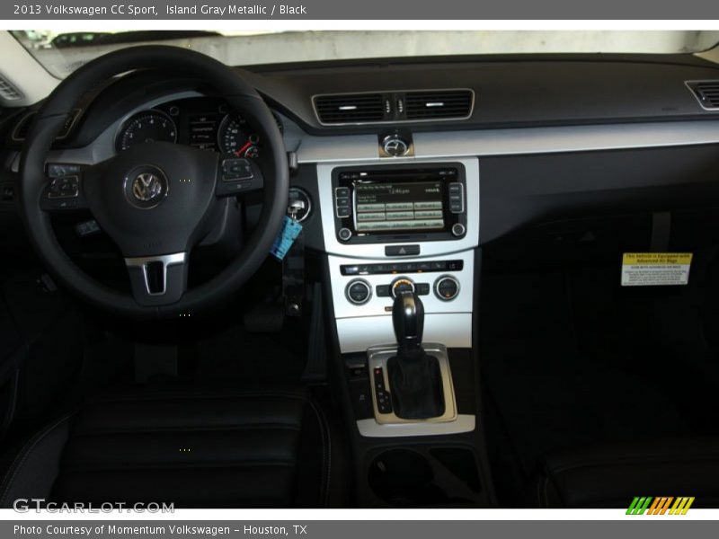 Island Gray Metallic / Black 2013 Volkswagen CC Sport