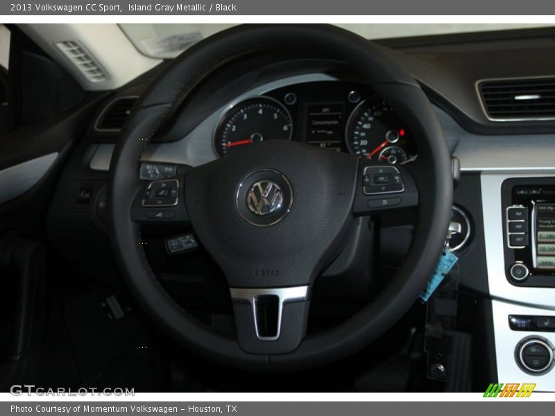 Island Gray Metallic / Black 2013 Volkswagen CC Sport