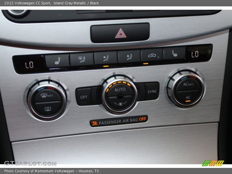 Island Gray Metallic / Black 2013 Volkswagen CC Sport