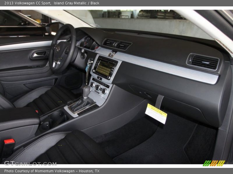 Island Gray Metallic / Black 2013 Volkswagen CC Sport