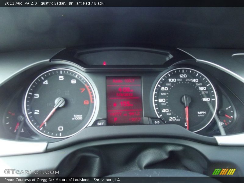 Brilliant Red / Black 2011 Audi A4 2.0T quattro Sedan
