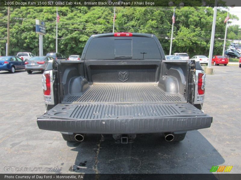 Brilliant Black Crystal Pearl / Khaki Beige 2006 Dodge Ram 1500 SLT Quad Cab 4x4