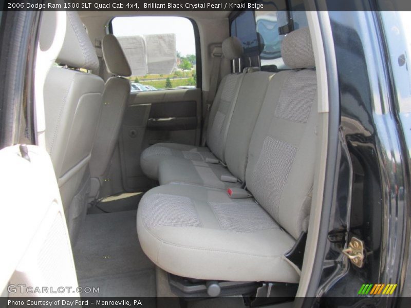 Brilliant Black Crystal Pearl / Khaki Beige 2006 Dodge Ram 1500 SLT Quad Cab 4x4