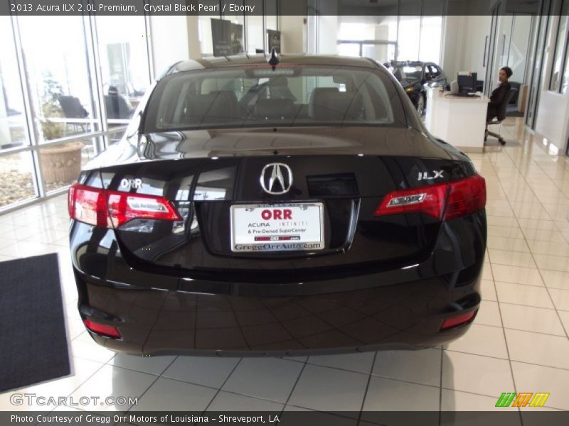 Crystal Black Pearl / Ebony 2013 Acura ILX 2.0L Premium