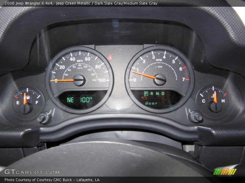 Jeep Green Metallic / Dark Slate Gray/Medium Slate Gray 2008 Jeep Wrangler X 4x4