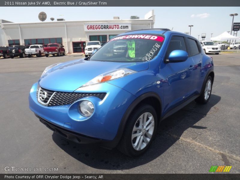 Electric Blue / Gray/Silver Trim 2011 Nissan Juke SV AWD