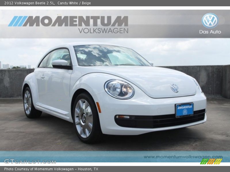 Candy White / Beige 2012 Volkswagen Beetle 2.5L
