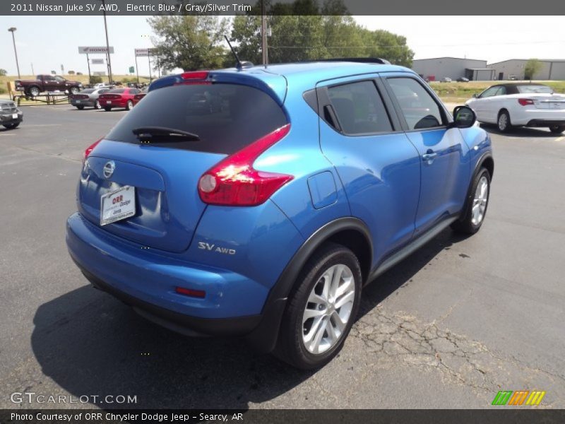 Electric Blue / Gray/Silver Trim 2011 Nissan Juke SV AWD