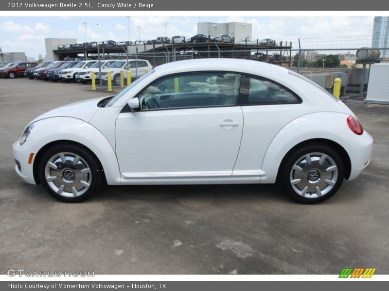 Candy White / Beige 2012 Volkswagen Beetle 2.5L