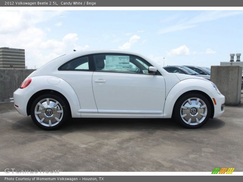 Candy White / Beige 2012 Volkswagen Beetle 2.5L