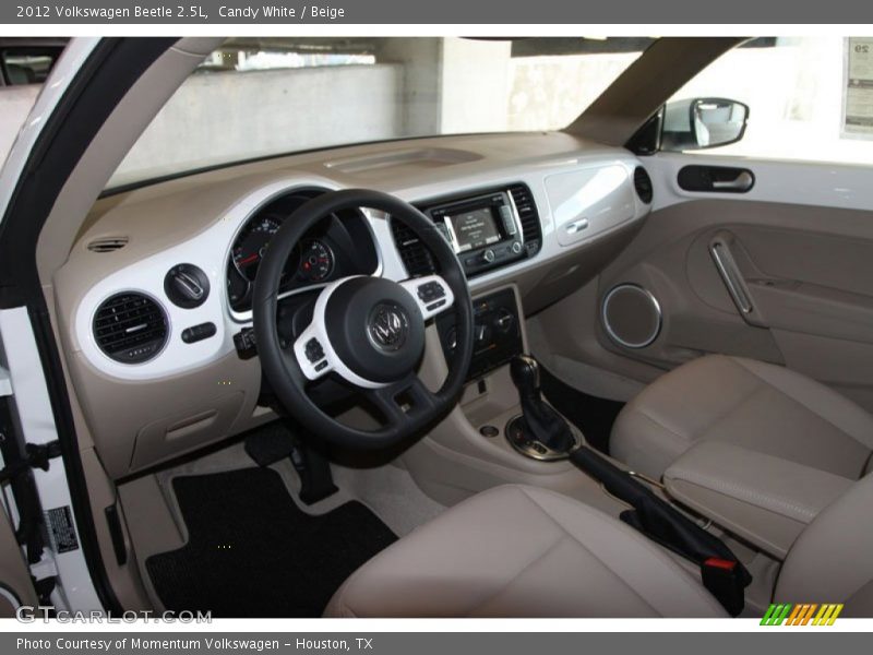 Candy White / Beige 2012 Volkswagen Beetle 2.5L