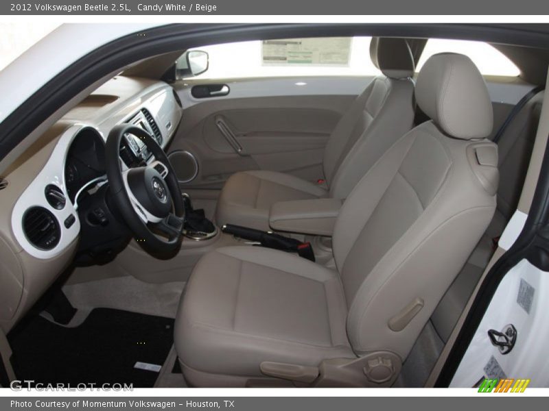 Candy White / Beige 2012 Volkswagen Beetle 2.5L