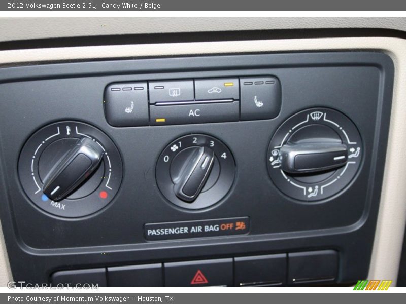 Candy White / Beige 2012 Volkswagen Beetle 2.5L