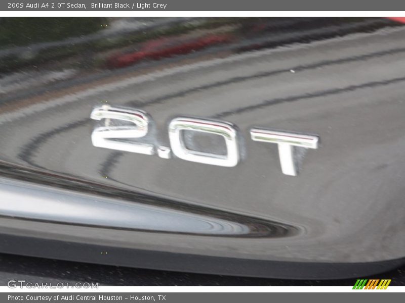 Brilliant Black / Light Grey 2009 Audi A4 2.0T Sedan