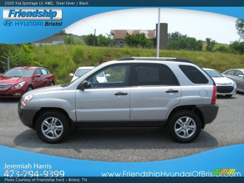 Steel Silver / Black 2005 Kia Sportage LX 4WD