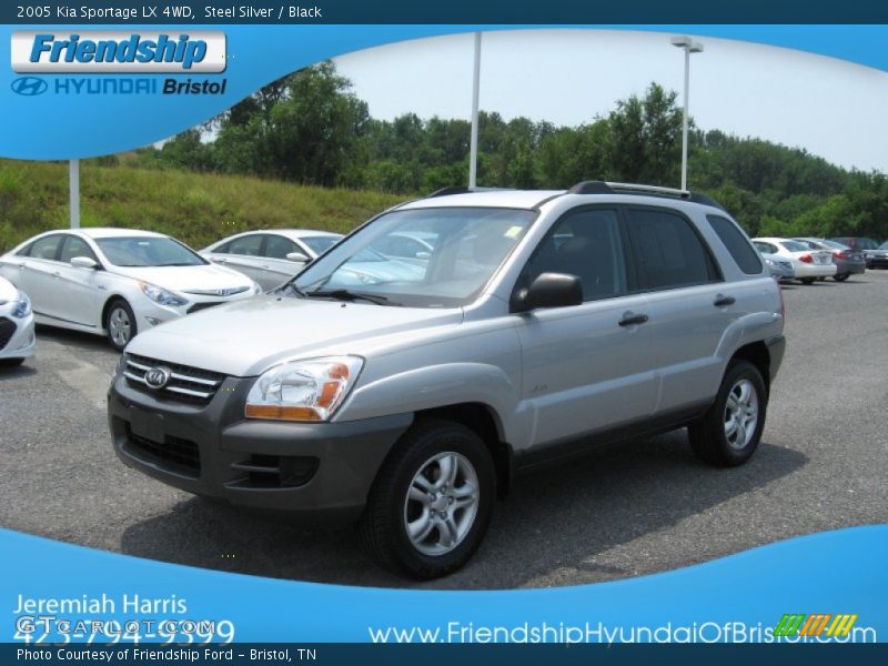 Steel Silver / Black 2005 Kia Sportage LX 4WD