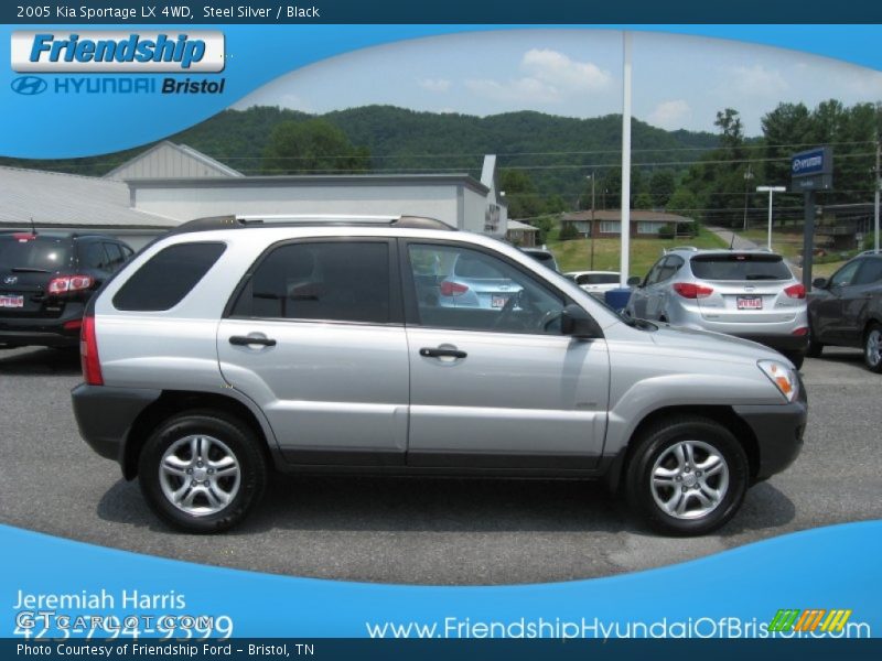 Steel Silver / Black 2005 Kia Sportage LX 4WD