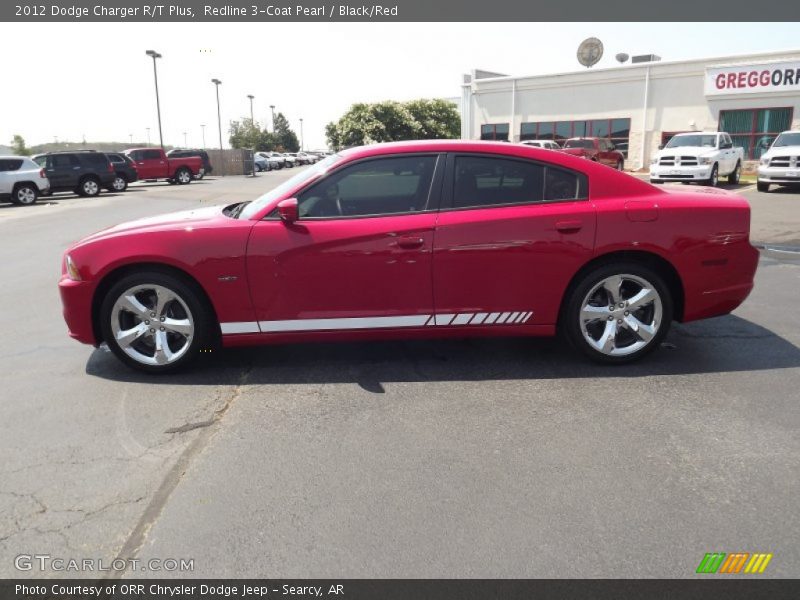 Redline 3-Coat Pearl / Black/Red 2012 Dodge Charger R/T Plus