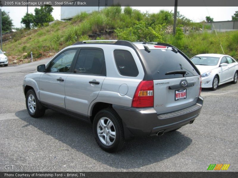 Steel Silver / Black 2005 Kia Sportage LX 4WD