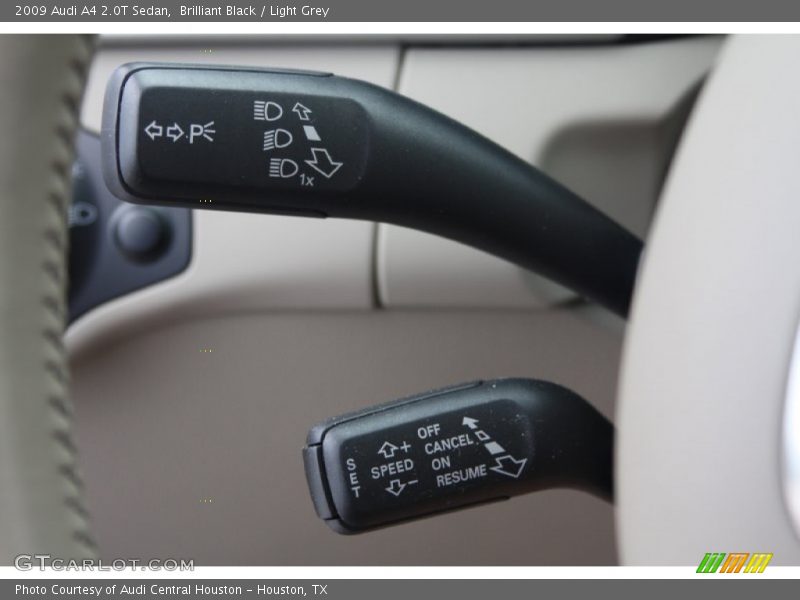 Brilliant Black / Light Grey 2009 Audi A4 2.0T Sedan