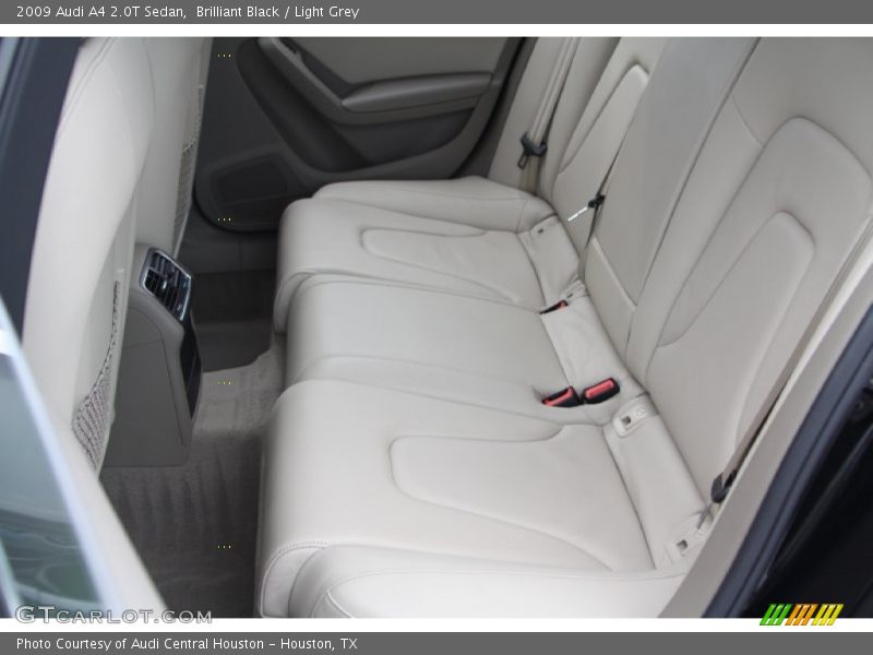 Brilliant Black / Light Grey 2009 Audi A4 2.0T Sedan