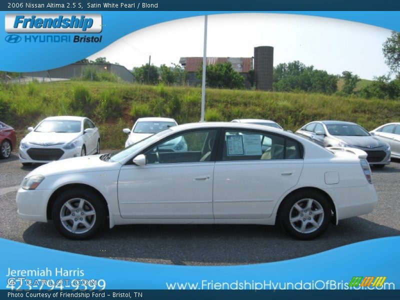 Satin White Pearl / Blond 2006 Nissan Altima 2.5 S