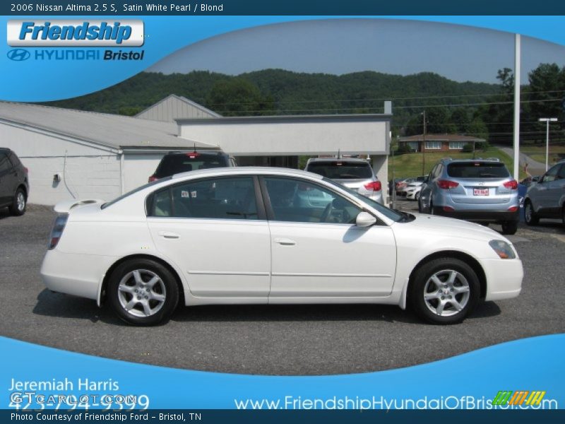 Satin White Pearl / Blond 2006 Nissan Altima 2.5 S