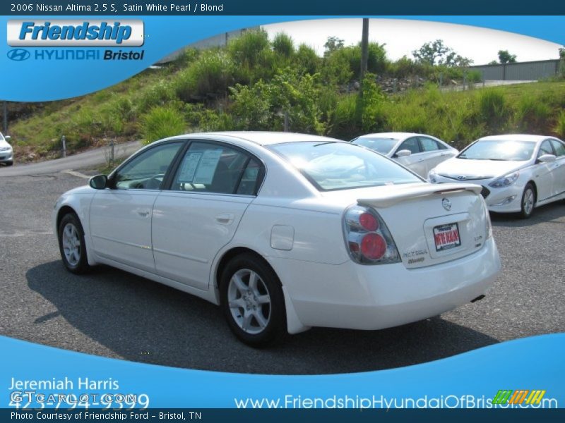 Satin White Pearl / Blond 2006 Nissan Altima 2.5 S
