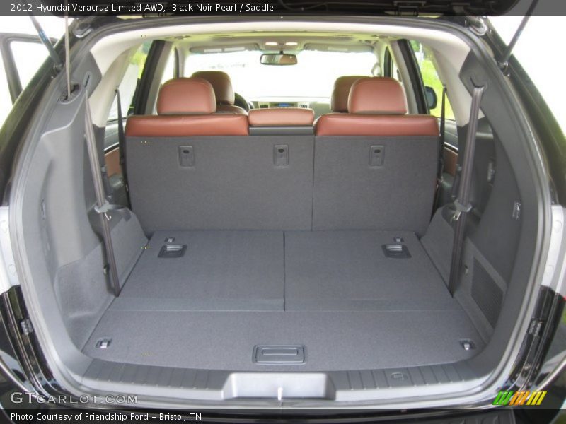 Black Noir Pearl / Saddle 2012 Hyundai Veracruz Limited AWD