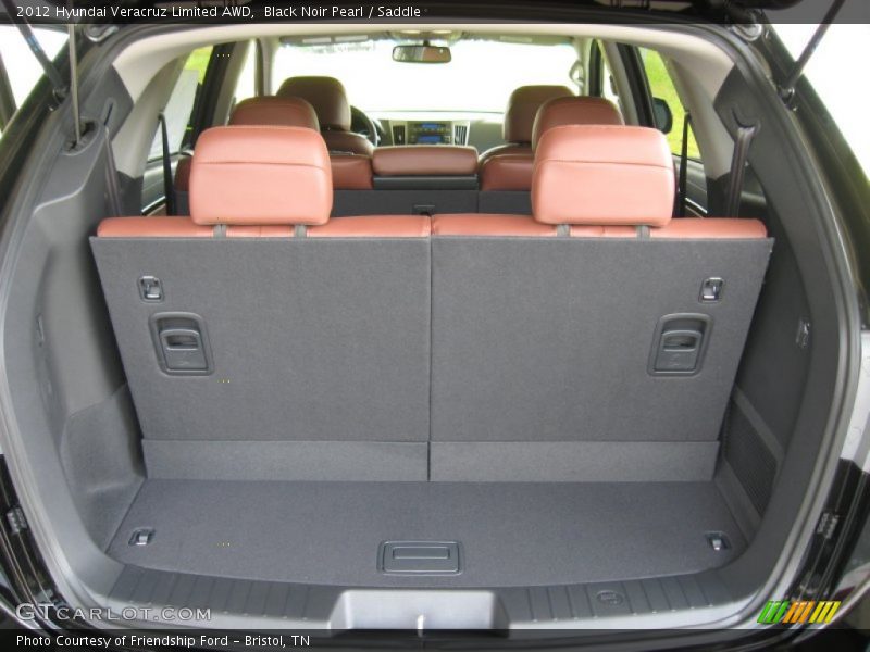 Black Noir Pearl / Saddle 2012 Hyundai Veracruz Limited AWD