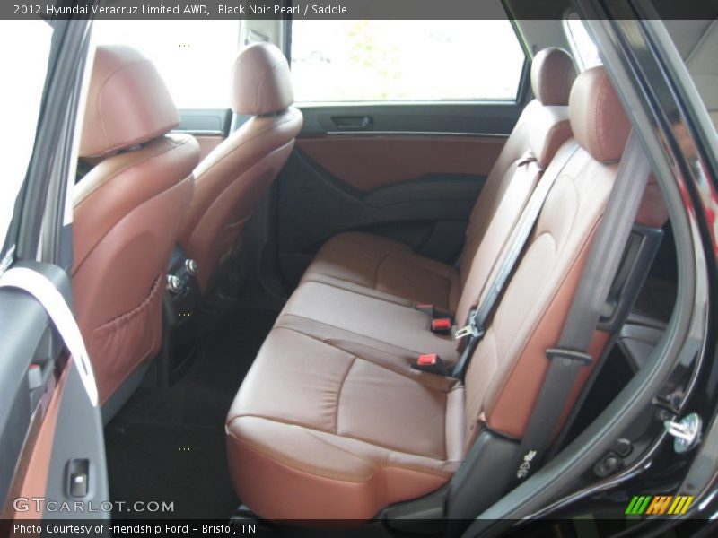 Black Noir Pearl / Saddle 2012 Hyundai Veracruz Limited AWD