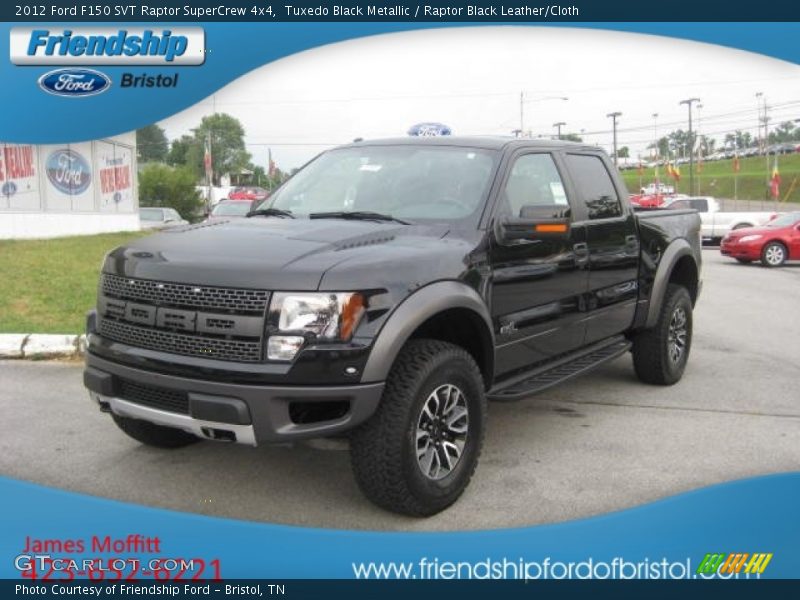 Tuxedo Black Metallic / Raptor Black Leather/Cloth 2012 Ford F150 SVT Raptor SuperCrew 4x4