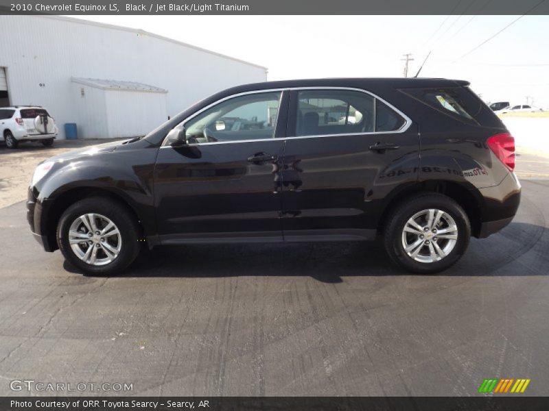 Black / Jet Black/Light Titanium 2010 Chevrolet Equinox LS