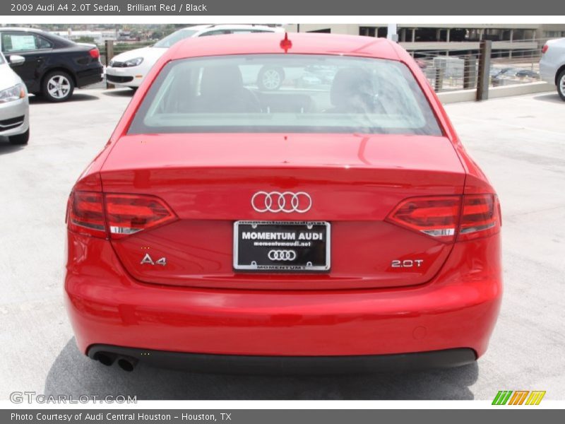 Brilliant Red / Black 2009 Audi A4 2.0T Sedan