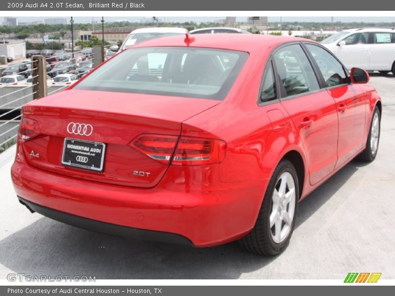 Brilliant Red / Black 2009 Audi A4 2.0T Sedan