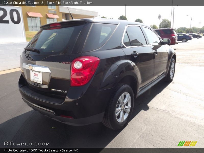 Black / Jet Black/Light Titanium 2010 Chevrolet Equinox LS