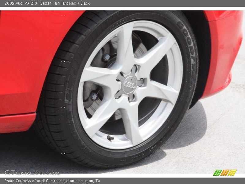 Brilliant Red / Black 2009 Audi A4 2.0T Sedan