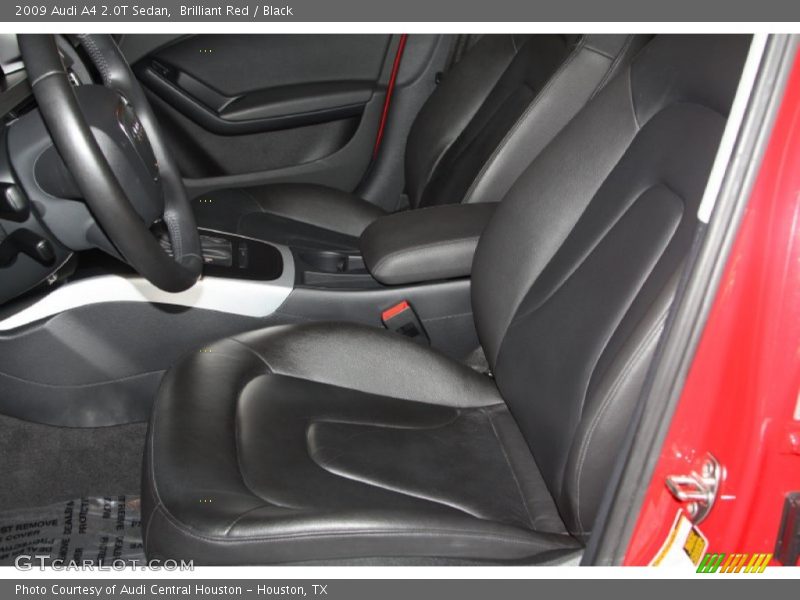 Brilliant Red / Black 2009 Audi A4 2.0T Sedan