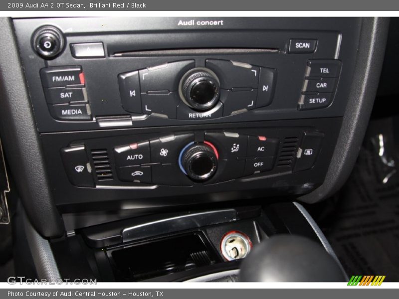 Brilliant Red / Black 2009 Audi A4 2.0T Sedan