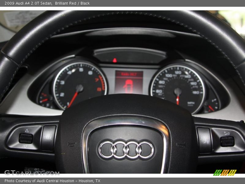 Brilliant Red / Black 2009 Audi A4 2.0T Sedan