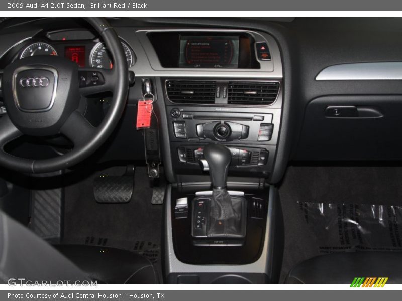 Brilliant Red / Black 2009 Audi A4 2.0T Sedan